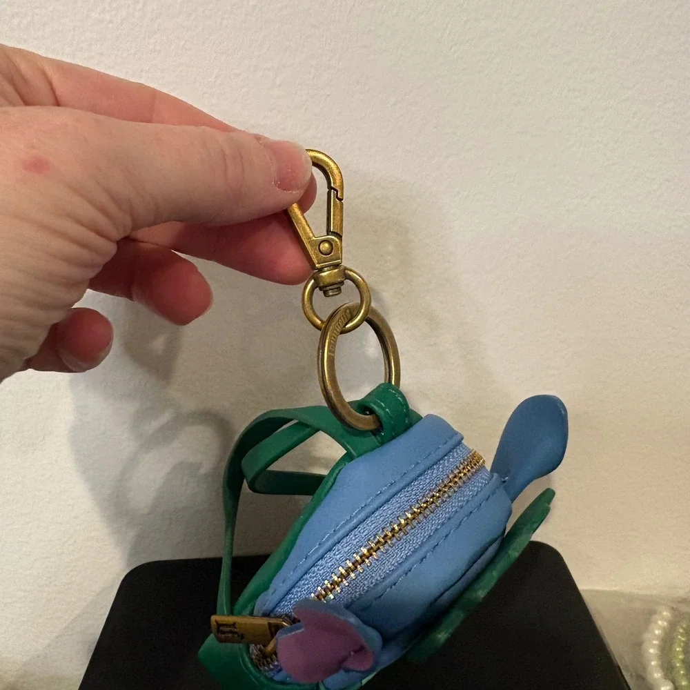 Loungefly Disney Stitch Hawaii Hula Mini Backpack Keychain Blue Green Coin Purse